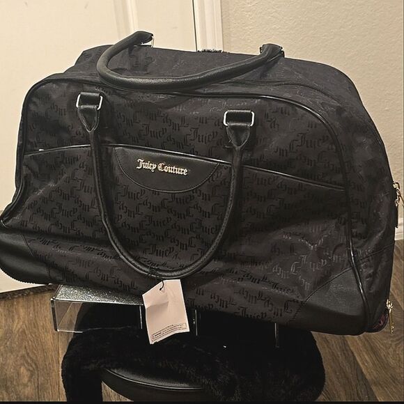 Juicy Couture Signature Juicy Logo Rolling Duffel Bag - Picture 4 of 11
